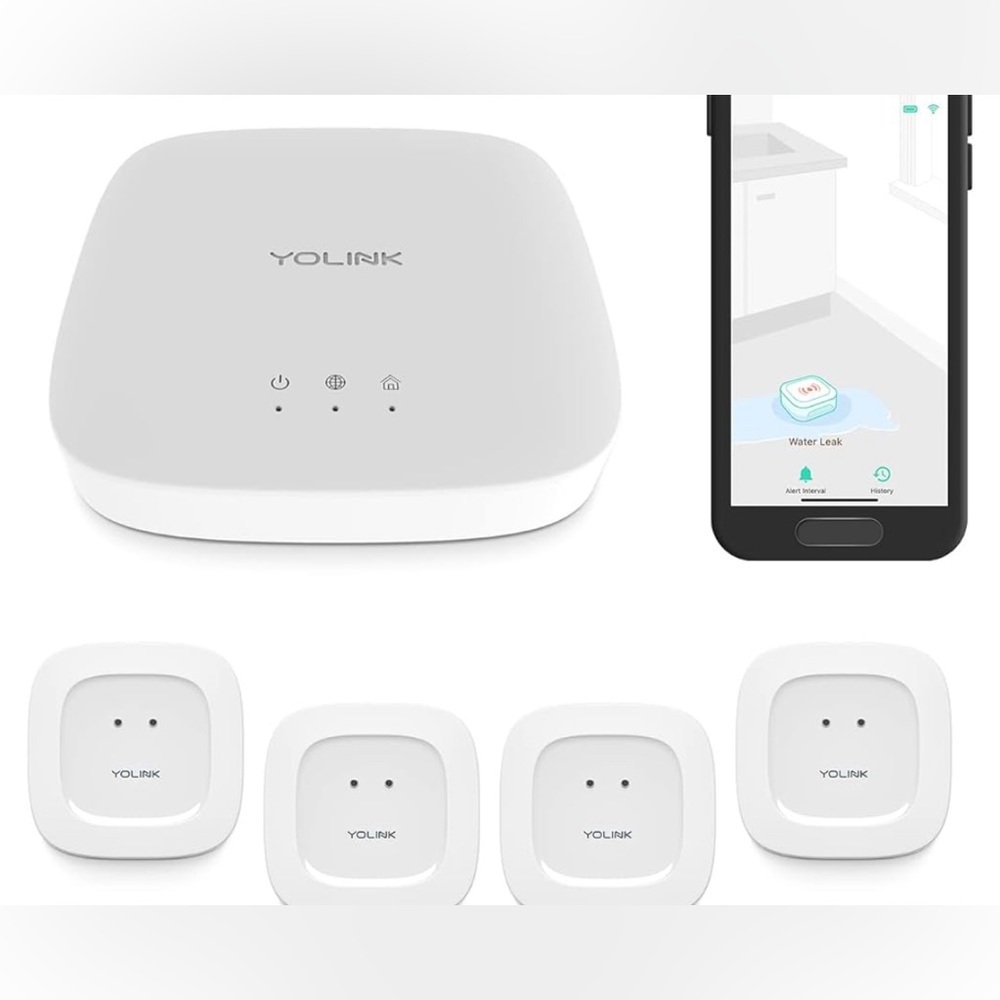 YoLink Water Leak Damage System with Hub NEW